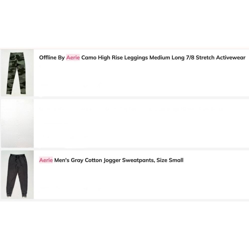 Aerie & Offline By Aerie Reseller Bundle — 15 Preowned Leggings & Other Items - Picture 5 of 5